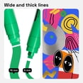 thumbnail image 2 of ARTISTRO 12 Multicolor Paint Pens for Glass Marking, Rock Painting, Ceramic, Wood, Fabric, Scrapbooking, DIY Craft Making, Coloring - Acrylic Paint Markers Jumbo Tip 15mm, 2 of 5