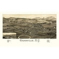 thumbnail image 2 of Burleigh 32x21 Black Ornate Wood Framed with Double Matting Museum Art Print Titled - Granville New York - Burleigh 1886, 2 of 4
