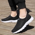 thumbnail image 3 of Men's Orthopedic Walking Shoes Mesh Loafers Wide Toe Box Arch Support Tennis Slip on Comfortable Running Sneakers White Size 9, 3 of 8
