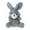 Gray, variant on Stuffed Doll Backpack Plush Pendant Keyring Decorations Sitting-Bunny Dolls Handbag Cute Accessories Gift