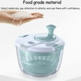 thumbnail image 3 of Large Salad Spinner. Lettuce Spinner Dryer Easy to Clean. Salad Washer Mixer Easy Spinning and Quick Drying. Salad Spinner Leaf Dryer Ideal for Vegetables and Fruits. 26X16X19Cm Blue, 3 of 5