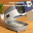 thumbnail image 3 of Large Cat Litter Box, Fully Enclosed,  Proof, Easy to Store, Easy to Install, Can Hold Cat Litter, Equipped with a Shovel, Easy to Clean - Suitable for Small And Medium-Sized Cats, 3 of 12