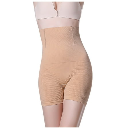 

Huachen Women Panties High Waist Shaping Panties Slimming Flat Belly Effective Underwear Khaki/XXL