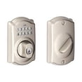 thumbnail image 1 of Schlage Camelot Satin Nickel Electronic Deadbolt Keyless Entry Keypad Rated AAA, 1 of 1