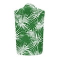 thumbnail image 4 of WAENQINLA Tank Tops Men Summer Beach Muscle T-Shirt Classic Fit Button Up Sleeveless Shirts Lapel Collared Palm Tree Print A-Shirt Tops Green S, 4 of 5