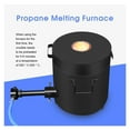 thumbnail image 4 of 6Kg Foundry Clay Graphite Crucible Furnace Torch Melting Casting Refining Gold Silver Copper Brass Aluminum, 4 of 6