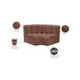 thumbnail image 2 of Meridian Furniture Arc Cognac Vegan Leather Modular Sectional, 2 of 11