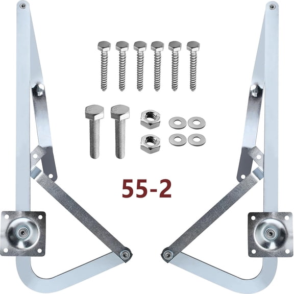 55-2 Attic Ladder Spreader Hinge Arms Fit for 2010-Up 55-2 MFG Werner Mk 5 Wu2210 W2208 W2210 Pull Down Attic Stair Counter Balance Arms Hinge