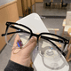 thumbnail image 1 of Gafas anti-azules con degradado, montura de gafas lisas, adelgazantes, con montura para miopía, gafas de moda, 1 of 5