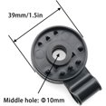thumbnail image 2 of Luniquz 50/100 Pcs Shade Cloth Plastics Clips,round Plastic Black Clips For Sun Shade Net,greenhouse Film Sunshade Net Clip, 2 of 7