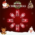 thumbnail image 5 of 24PCS Short Square Press on Nails Christmas False Nails With Glitters Snowflake on Nails For A Festive Look, 5 of 8