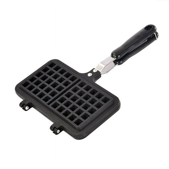 Stove Top Waffle Iron Plates, Deep Fill Non-Stick Aluminum Alloy Traditional for Eak659