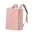 thumbnail image 3 of Mochila para ordenador portátil con cierre de cremallera, resistente al agua y a los arañazos. rosa, 3 of 9
