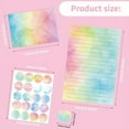 thumbnail image 6 of 160 Pieces Watercolor Stationary Paper Set 50 Lined Stationery Writing Papers 50 Matching Envelopes 60 Round Sticker Seals, 10 Cute Unique Design, 6 of 8