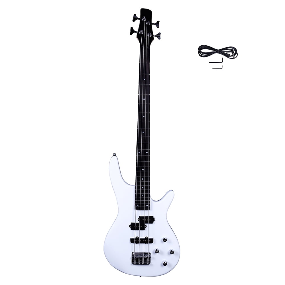 Lowestbest Exquisite Stylish IB Bass with Power Line & Wrench Tool, White Lowestbest Exquisite Stylish IB Bass with Power Line & Wrench Tool, White