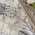 thumbnail image 6 of Nourison Pompeii Contemporary Tropical Ivory/Grey 7'10" x 9'10" Area Rug, (8' x 10'), 6 of 8