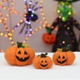 thumbnail image 5 of Hadanceo Halloween Pumpkin Ornament Cute Fluffy Plush Toy Ghost Face Pumpkin Stuffed Doll Decoration Halloween Party Scene Layout Props Holiday Gift, 5 of 8