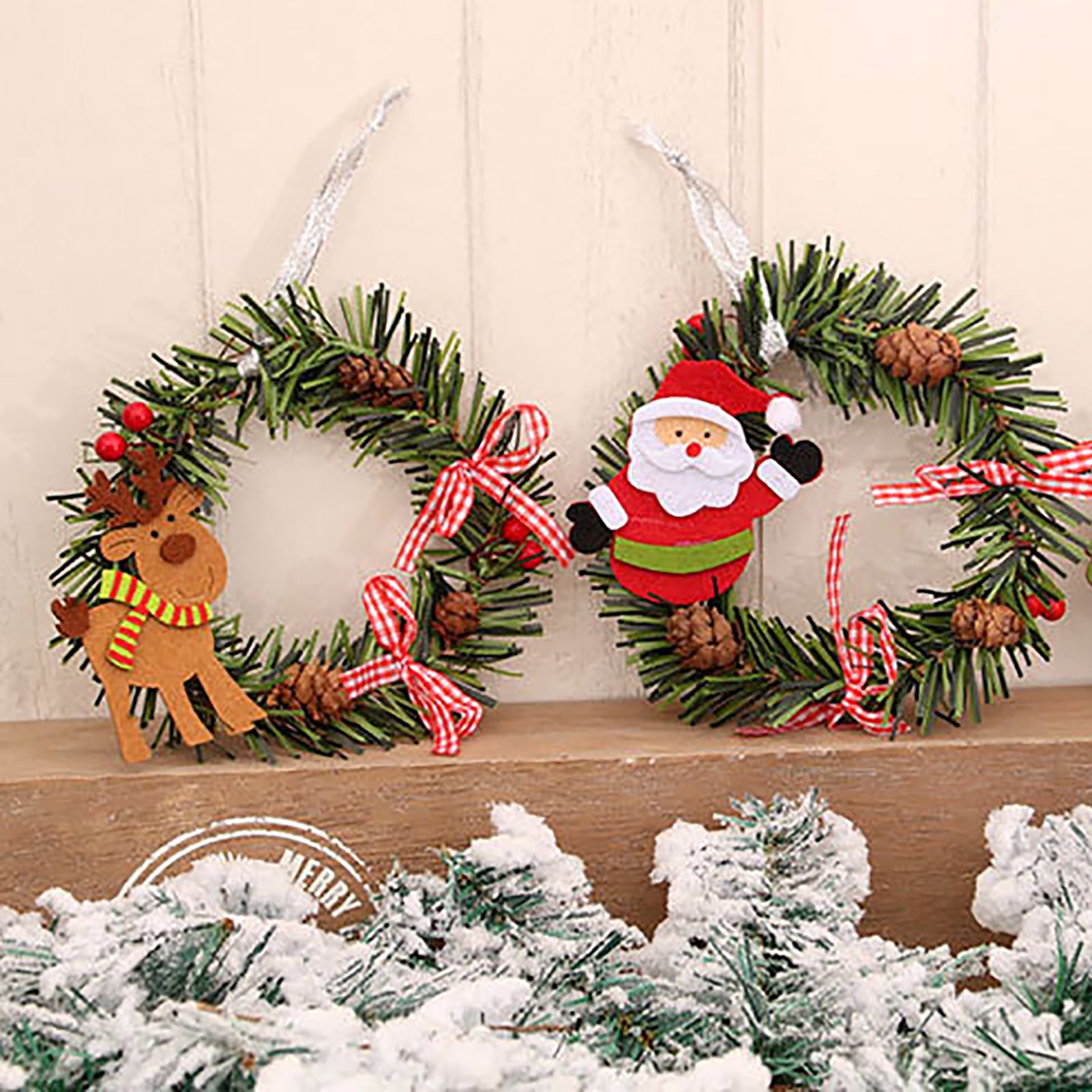 Indoor Mini Wreaths, Set of Three