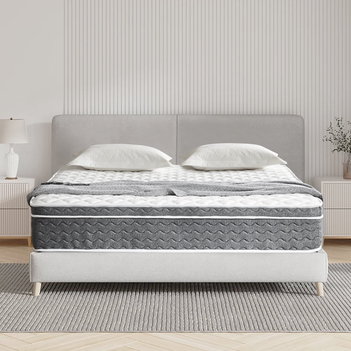 Full Mattress, 10 Inch Hybrid Memory Gel Memory Foam Mattress in a Box, Pressure Relief, Medium Firmness, CertiPUR-US