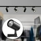 thumbnail image 3 of Cabezal de lámpara de riel LED COB Aluminio ajustable 40W de tejado Lámpara de riel de lámpara de riel para tienda de ropa Tienda Hotel Sala de Luz blanca negra Yinane  foco de pista, 3 of 8