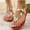 Gold, variant on Women's Leather Open Toe Thong Sandals Metal Decor Low Heel Flat Flip Flops Casual Beach Slippers Split Toe Strap Man-Made Leather Ladies Slides Outdoor Travel Dressy Footwear