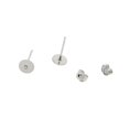 thumbnail image 3 of Pendientes de Hierro con Tapones para Pendientes de Oreja Sunnimix Plata Pendientes postes y respaldos, 3 of 8