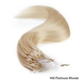 thumbnail image 5 of Benehair Russian Remy 100% Human Hair Extensions Nano Beads Micro Ring Hair Tip 100% Real Remy Hair Extension Micro Link Bonds 1g/Strand 50g Blonde Soft/Natural, 5 of 13