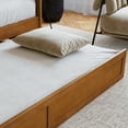 thumbnail image 5 of AFI Acadia Wood Twin Size Daybed Frame with Twin Trundle, Light Toffee, 5 of 13