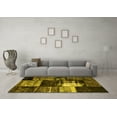 thumbnail image 3 of Ahgly Company Indoor Square Persian Yellow Bohemian Area Rugs, 4' Square, 3 of 4