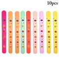 thumbnail image 1 of 10PCS Silicone Slap Bracelet Cute Fruit Slap Bracelet Learning Ruler for Kids, 1 of 9