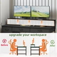 thumbnail image 4 of Eunos 47.2 inch Black Computer Desk Gaming Desk with Power Outlets & LED Light and 4 Tiers 6 Drawers for Home Office, 4 of 8
