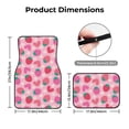 thumbnail image 5 of Fuzoiu Haear Strawberry Print Carpet Floor Mats for Car,Car Foot Mat Set,Universal Fit 4 Piece Mat Pad Set,Fits Most Cars Trucks Vans Sedans SUV Auto Carpet Mat Se, 5 of 7