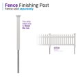 thumbnail image 5 of 3ft Tall (1 Post) Fence Finishing Post For WamBam Newport No Dig White Picket Fence, Easy Install Outdoor Fence for Backyard or Patio, Outdoor Fencing, No Dig Fence Panels, ZP19003, 5 of 7