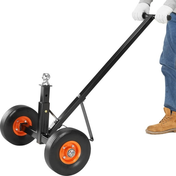 KFFKFF 600lbs Adjustable Trailer Dolly 16-24''Height 1-7/8'' Ball with Solid Tire