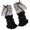 Black, variant on Aesthetic Women Girls Ribbed Knit Stretch Leg Warmer Socks Ruffled Lace Trim Spliced Bows Princess Leg Cover Boot Cuffs