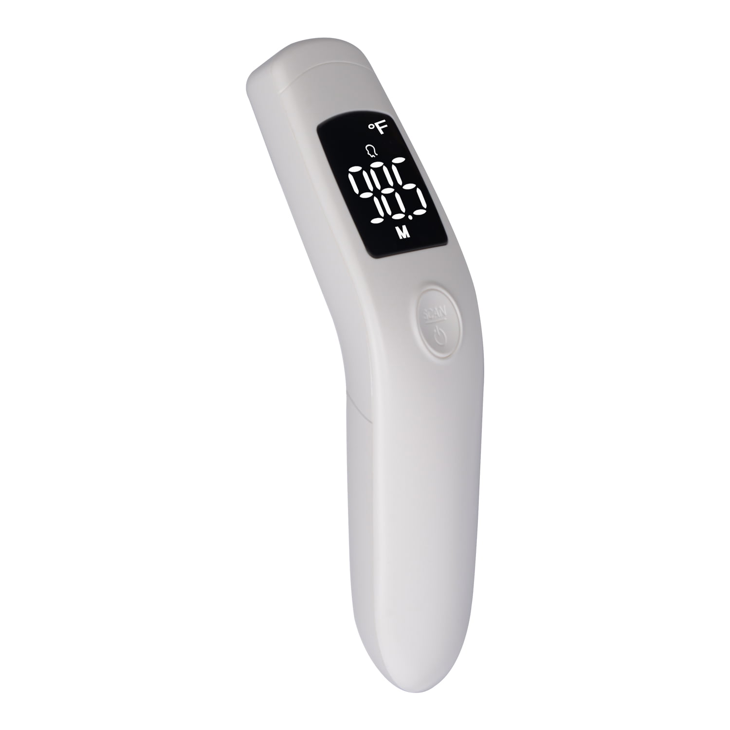 White Thermometer for Adults Forehead Digital Thermometer,No Touch Non-Contact 