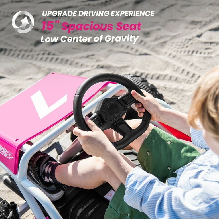 Track 7 24V Electric Drift Go Kart, Racing Kart, Steel Frame