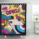 thumbnail image 1 of ABPHQTO Beauty Red Comic Pop Chica Mujeres Atractiva Sexy Hermosa Cortina de ducha 160x180 cm, 1 of 1