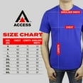 thumbnail image 4 of Access Men's Heavyweight Short Sleeve Cotton V-Neck T-Shirt (Pack of 3) (Royal, Large) AT37, 4 of 8