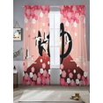 thumbnail image 3 of Sheer Curtains 84 Inches Long 2 Panels Set, Window Sheer Curtains for Living Room/Bedroom, Light Filtering Rod Pocket Curtain 52''x84''x2, 3 of 8