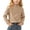 Beige, variant on 0-13Y Kids Striped Turtleneck Top Boys Girls Long Sleeve Base Layer Top, Fall Winter Soft Warm Striped High Neck Pullover