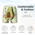 thumbnail image 4 of Kdxio Cute Avocado Doing Exercise Print Men'S Swim Trunks With Compression Liner 7 Inch Inseam Quick Dry Swim Shorts, 4 of 7