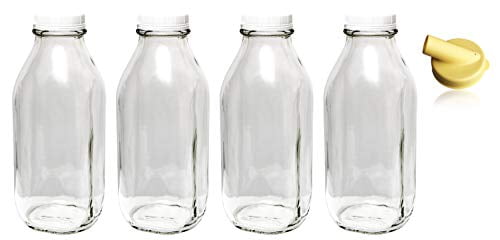Old Style Milk Jugs Bottles 3pc Set White Hand Thrown Milk Jugs Pitchers Bottles 