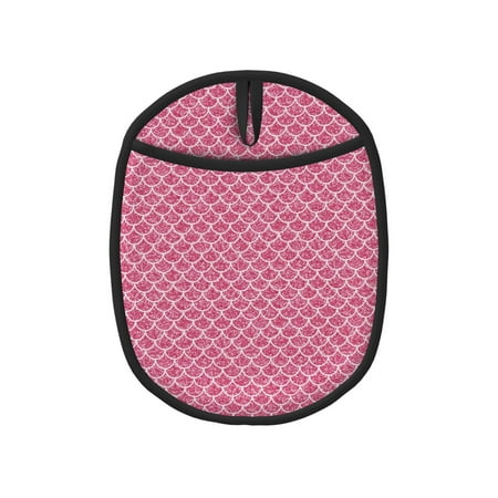 

Matuu Fish Scales for Non Slip Pot Holder for Kitchen Baking and Cooking Silicone Pot Mat Mitten With Hanging Loop Heat Resistant 7.5 x 9.4 Inches