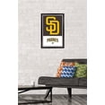 thumbnail image 2 of MLB San Diego Padres - Logo 22 Wall Poster, 14.725" x 22.375" Framed, 2 of 5