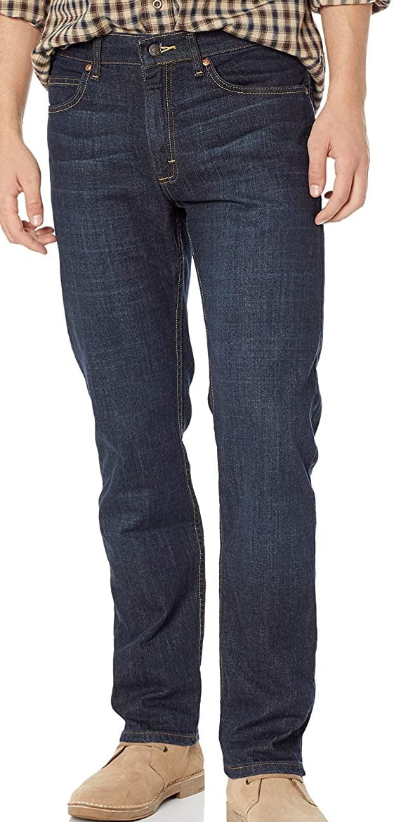 Mens Jeans 36X36 Regular Fit Straight Leg Denim Stretch 36 - Walmart.com