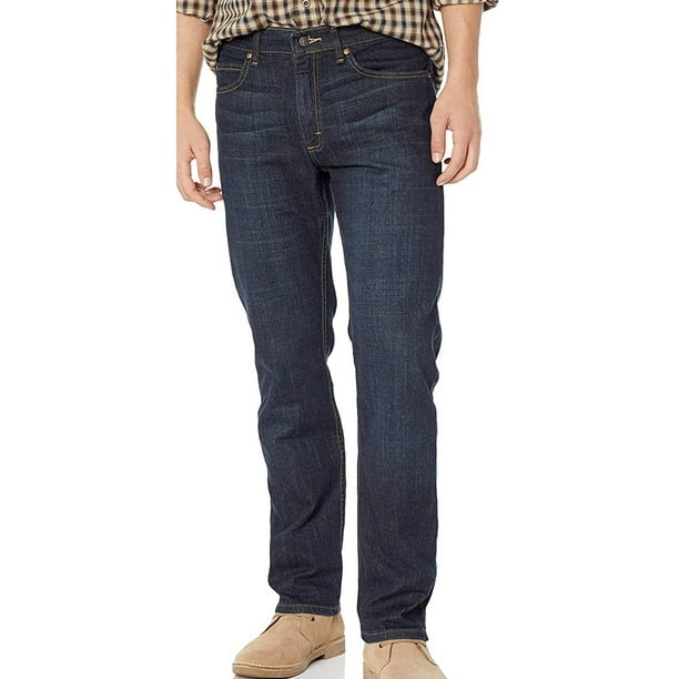 kromme Herhaald steek Mens Jeans 36X36 Regular Fit Straight Leg Denim Stretch 36 - Walmart.com