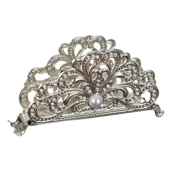 Soporte de servilleta Organizador de servilletas Organizador Metal Toalla decorativa de papel Toalla de toalla de toalla para la cafetería Comedor de Plata