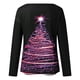 thumbnail image 5 of Pntutb Blusa de manga larga con cuello redondo y estampado de árbol de Navidad para mujer Pntutb Pntutb-410, 5 of 5