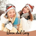 thumbnail image 4 of Yiaed Christmas Houses Print Winter Beanie for Men Women, Fleece Lined Beanie Soft Warm Knit Hat Ski Stocking Cuffed Ca, 4 of 6
